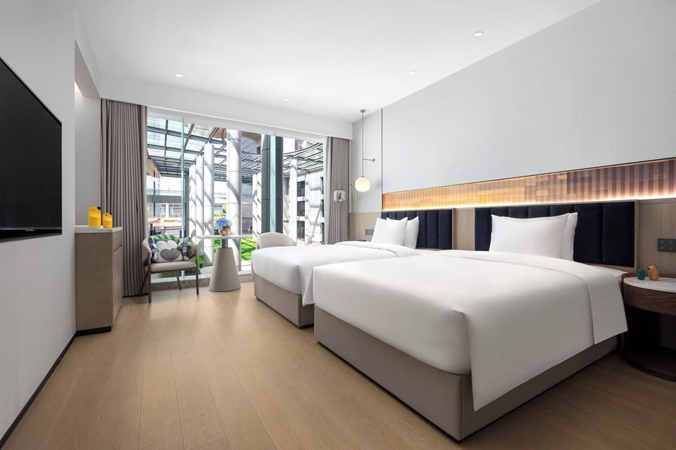 Premium Room, 2 Double Beds, Accessible | Minibar, in-room safe, blackout drapes, iron/ironing board