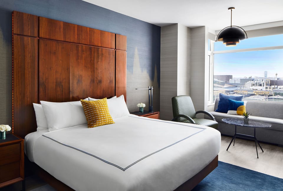 Egyptian cotton sheets, premium bedding, minibar, in-room safe