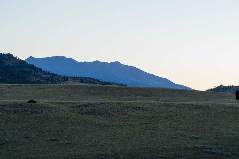 Crazy Mountains and prairie