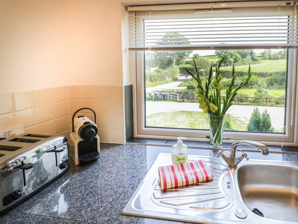 Fridge, dishwasher, electric kettle, toaster