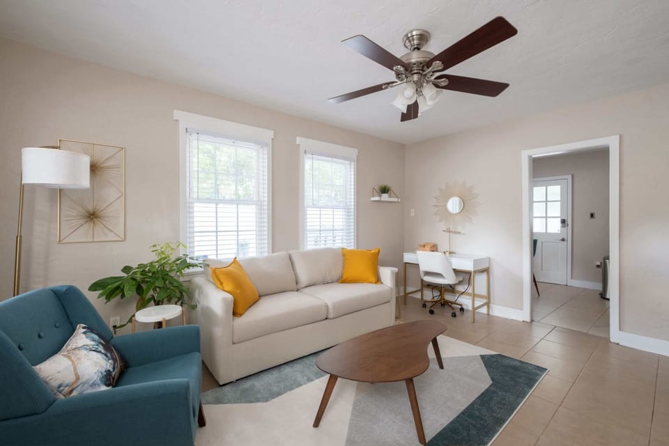 Bright, airy, and functional—your home base for both relaxation and remote work.