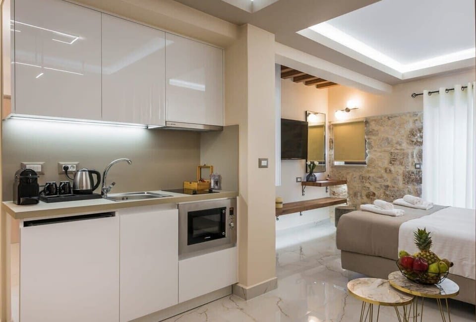 Minimalistic Kitchenette Featuring Essentials