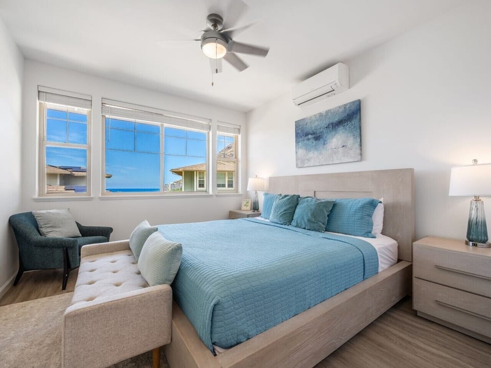 Master bedroom with King bed.