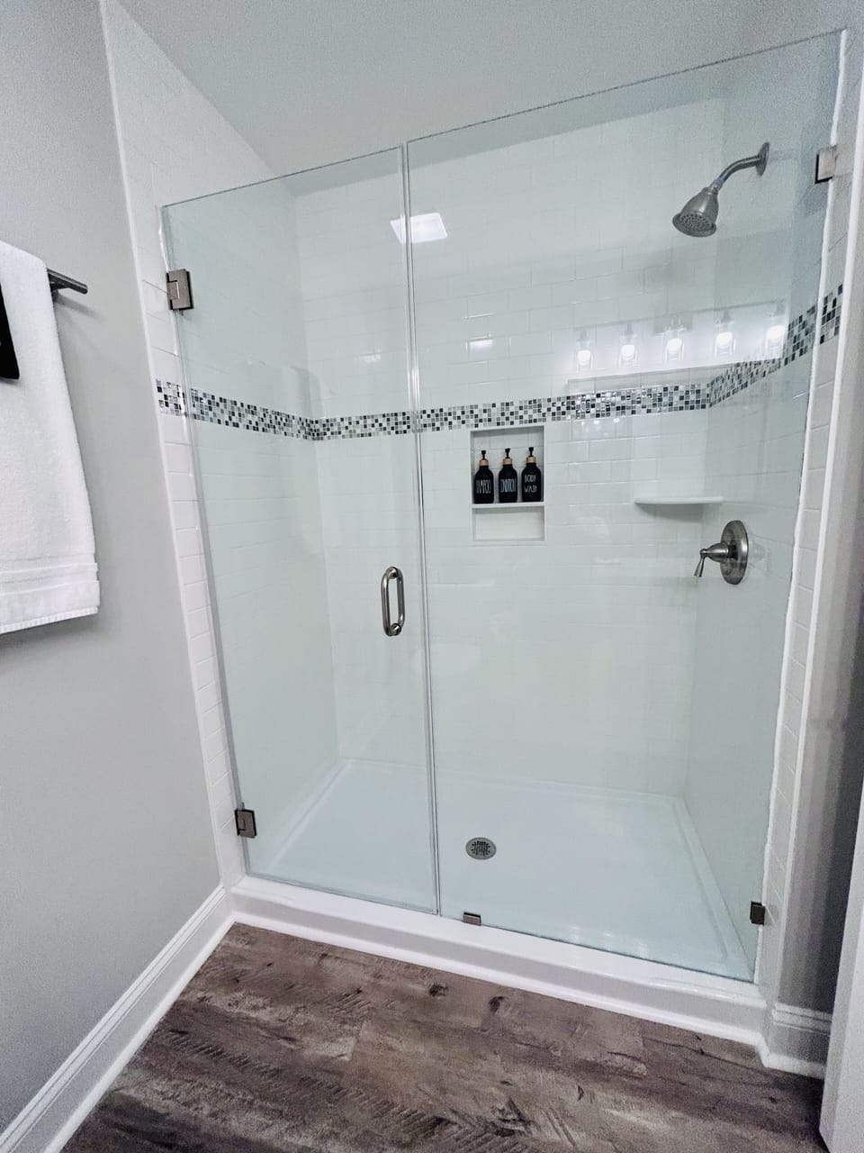 Custom glass shower