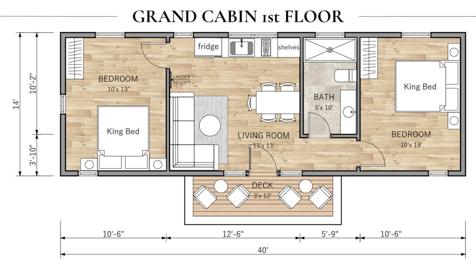 Grand Cabin floor plan
