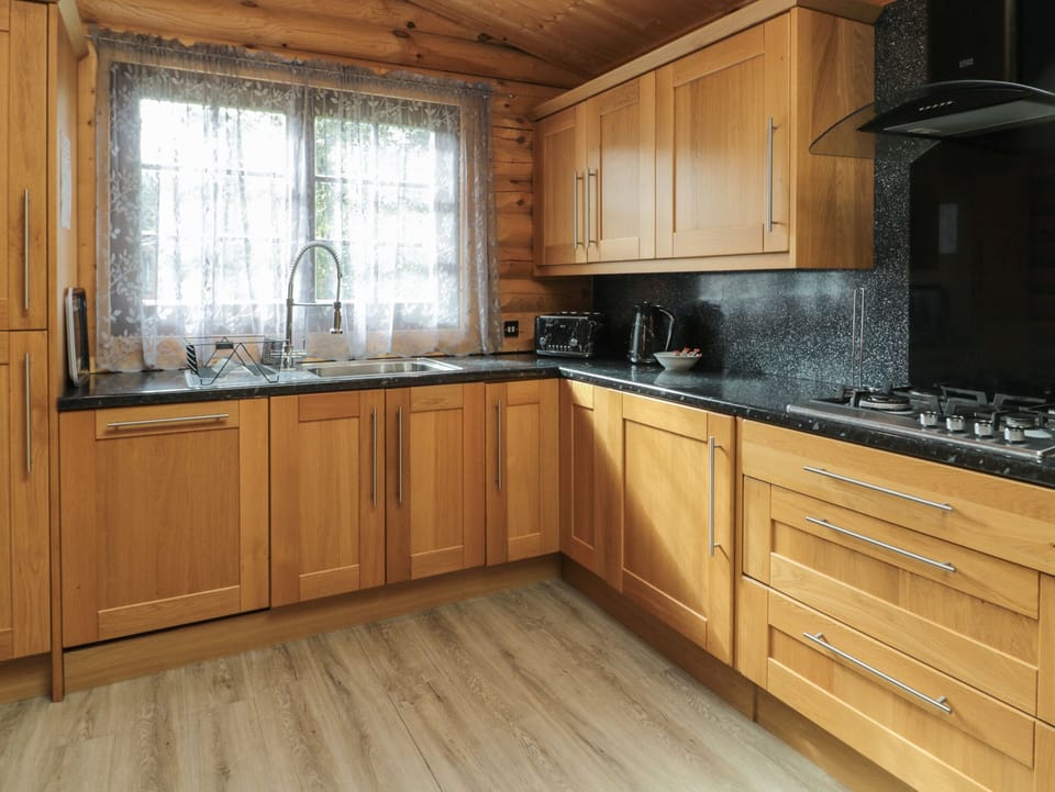 Fridge, dishwasher, electric kettle, toaster