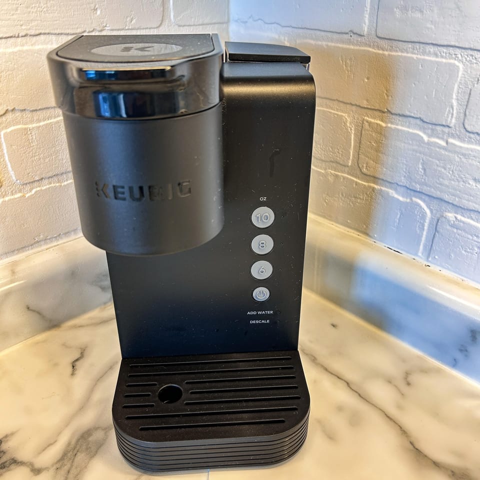 The Keurig is a great way to enjoy mornings before heading out for the day!
