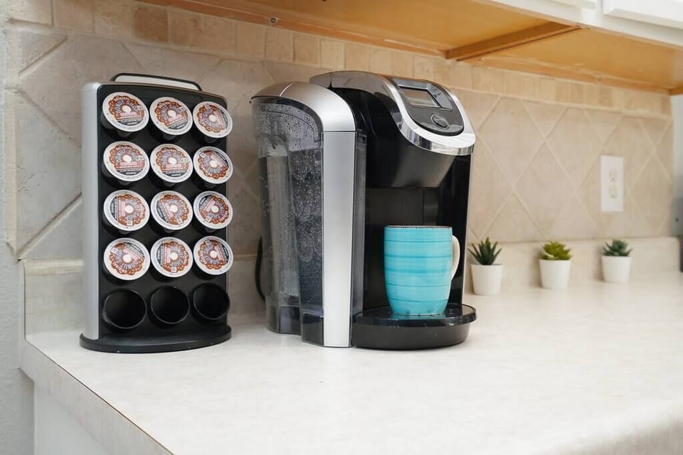 Complimentary coffee.