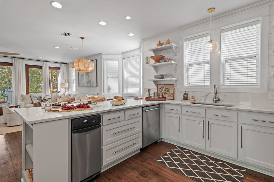 Fully stocked kitchen