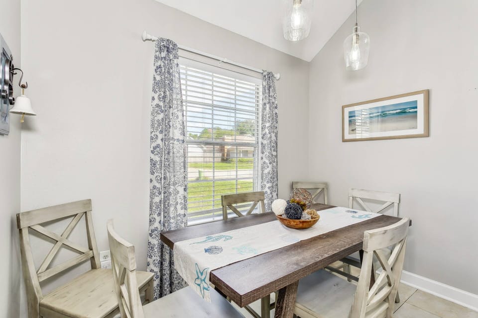 Gorgeous wooden dining room table