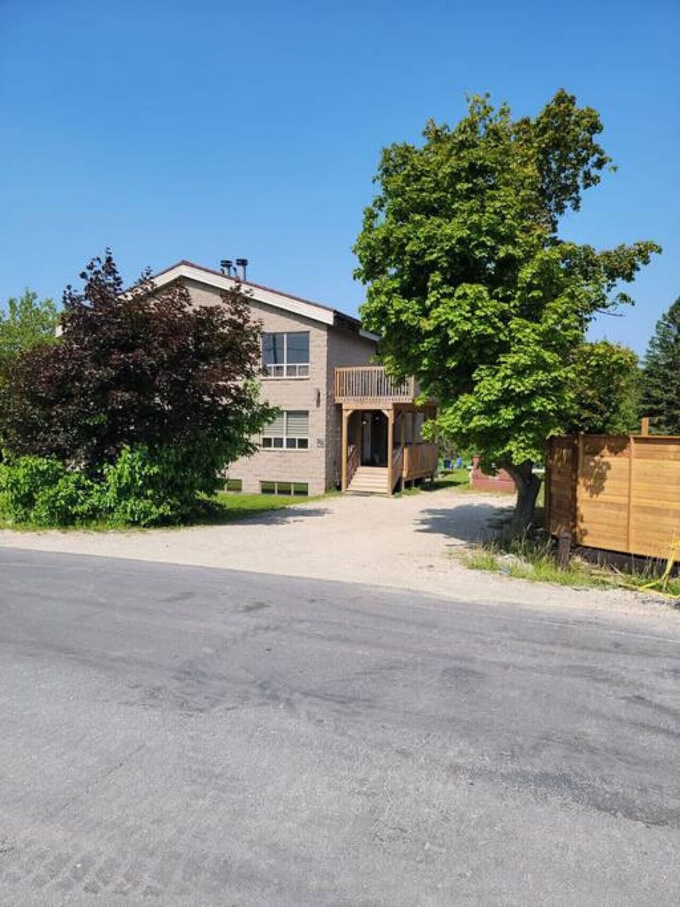 Front of Chalet (Right side as this is a Semi-Detached Property) We have both sides.