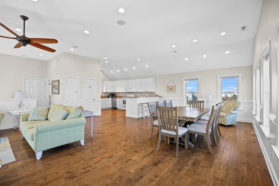 Open concept living space - Enjoy the high ceilings throughout the living spaces of this oceanside beauty.