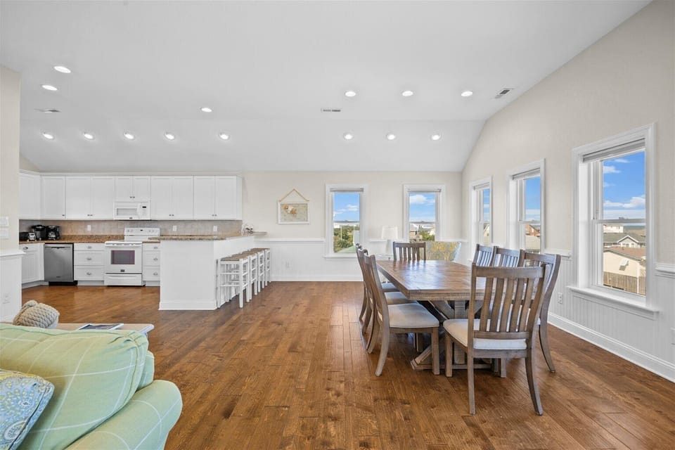55 - Enjoy the high ceilings throughout the dining spaces of this oceanside beauty.