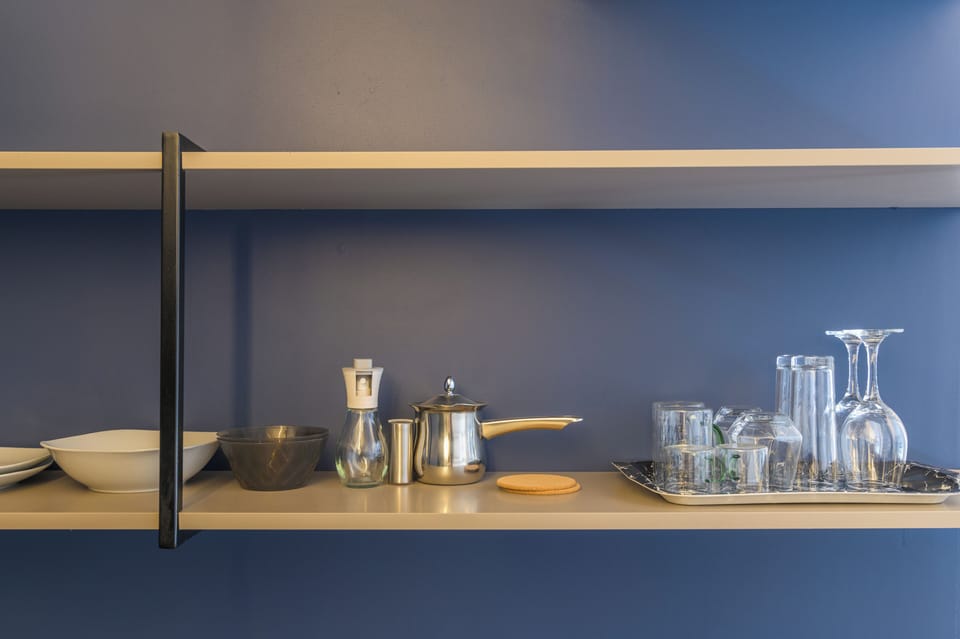 Anoor 306 | Private kitchenette | Full-size fridge, microwave, stovetop, electric kettle