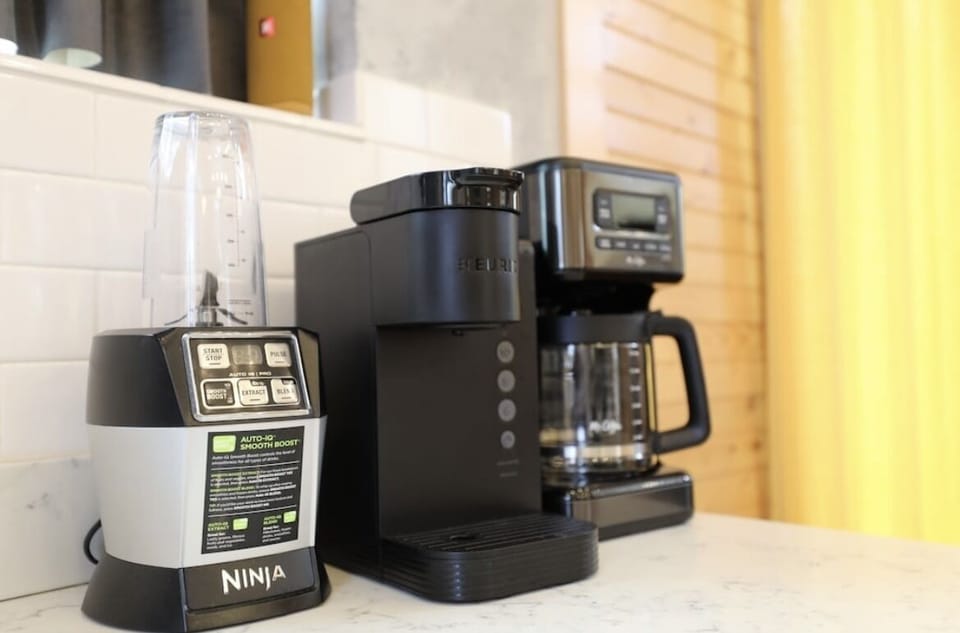 Traditional coffee maker, Keurig and Ninja blender