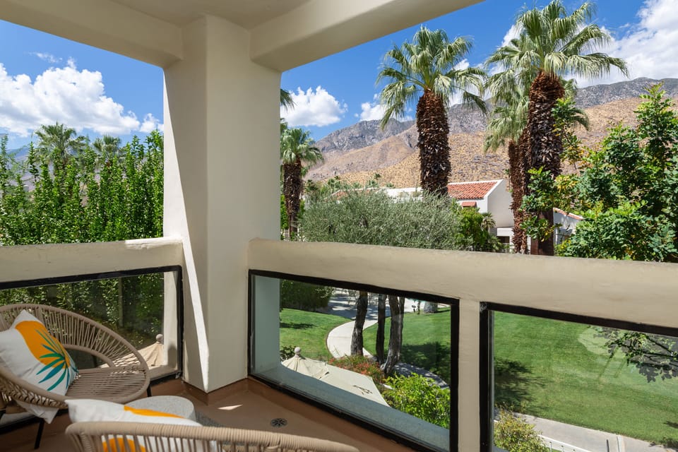 Enjoy views for days from the large balcony off the living room & primary suite.