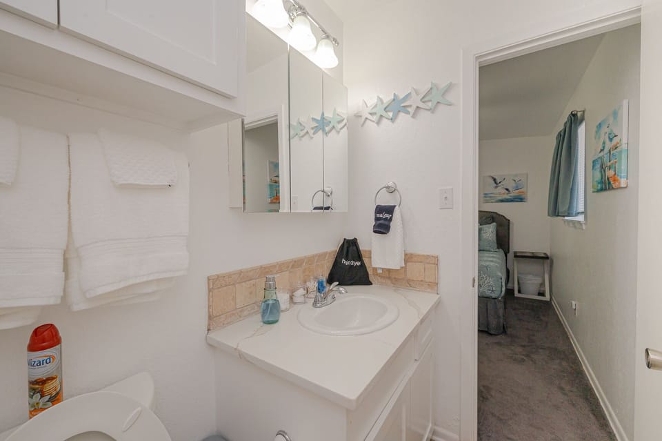 Bathroom with access to the king bedroom. This bathroom also has a bidet.