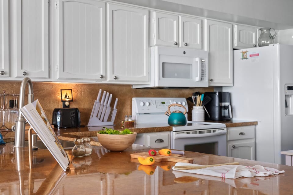 Fully stocked kitchen ready for your favorite home-cooked meals.