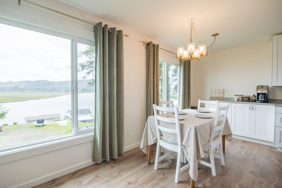 Dining room with a view