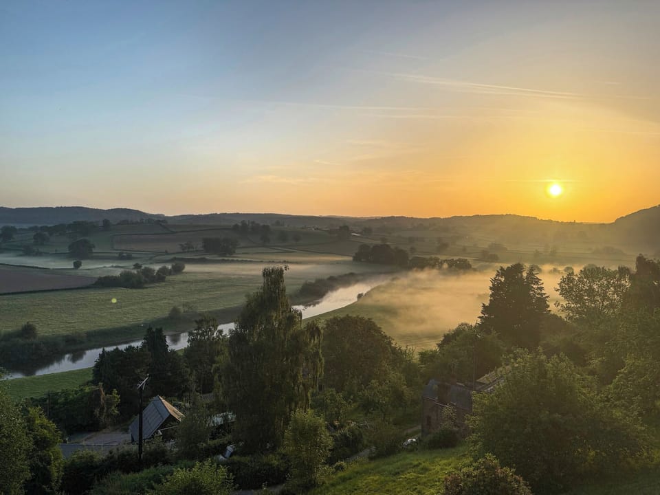 Sunrise and river mist | Wye Nest, Ballingham, near Hereford