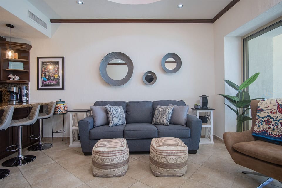 sofa in living room