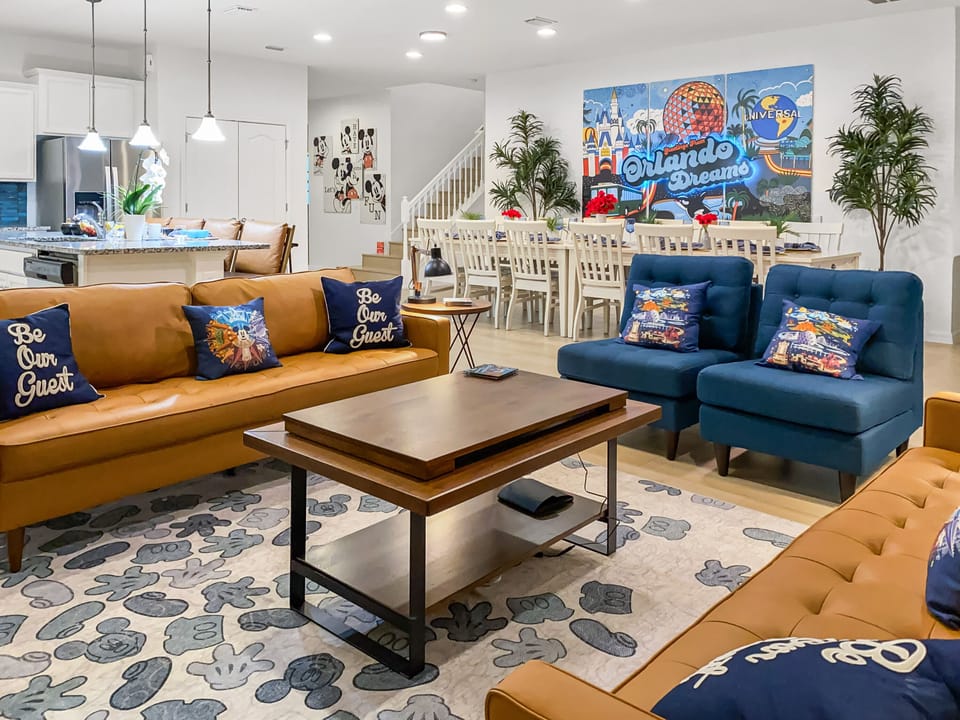 With comfy seating and a stylish coffee table with a secret...