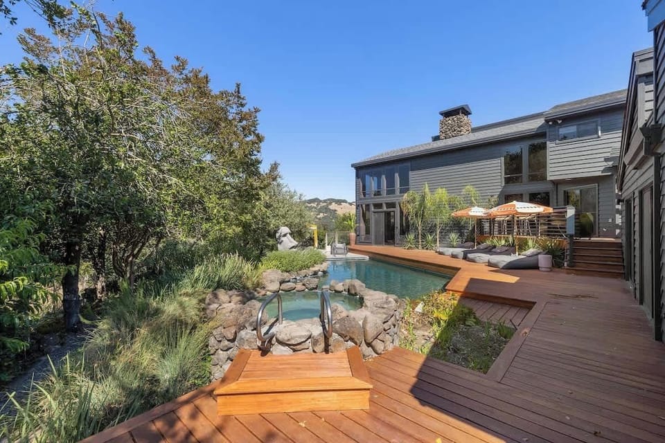 Pool is solar-heated in the summer and can be heated for a fee in the winter.