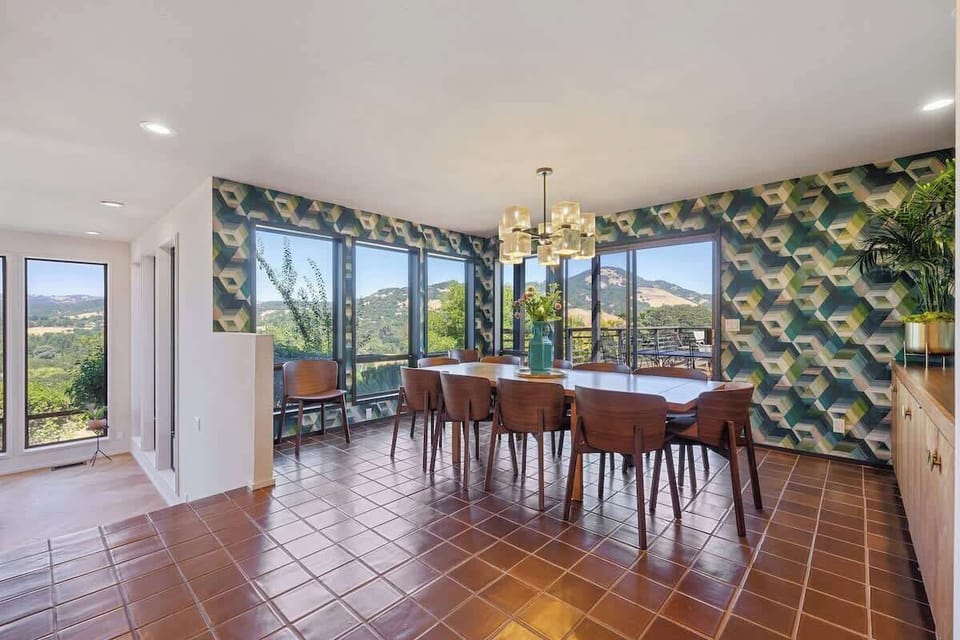 Dining area with seating for up to 12