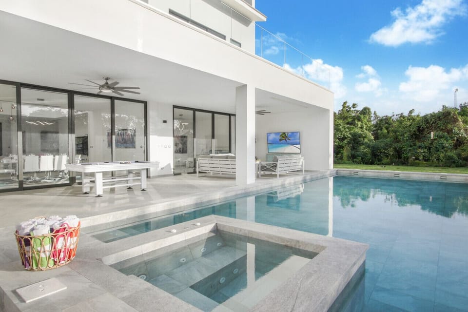 Terrace area seen from Swimming pool and Jacuzzi