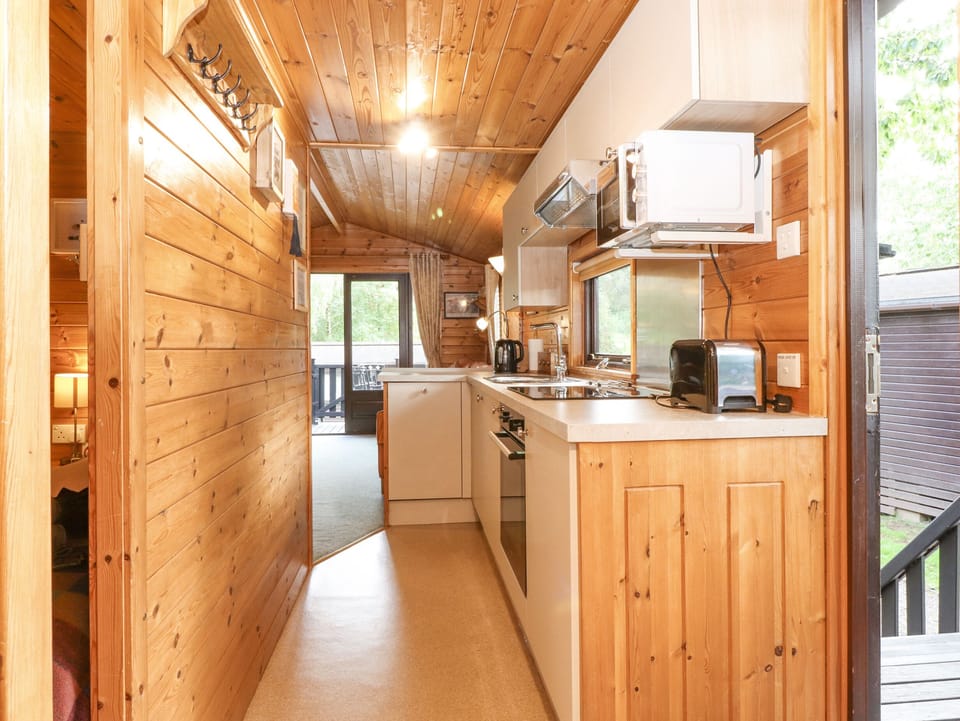 Fridge, dishwasher, electric kettle, toaster
