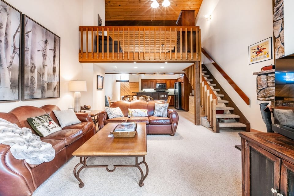 Spacious living room and dining room area.