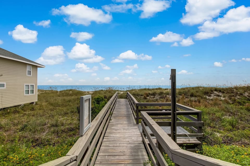Captain's House Beach Walkway and Shower