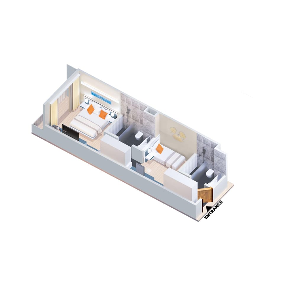 Free minibar, in-room safe, iron/ironing board, free WiFi