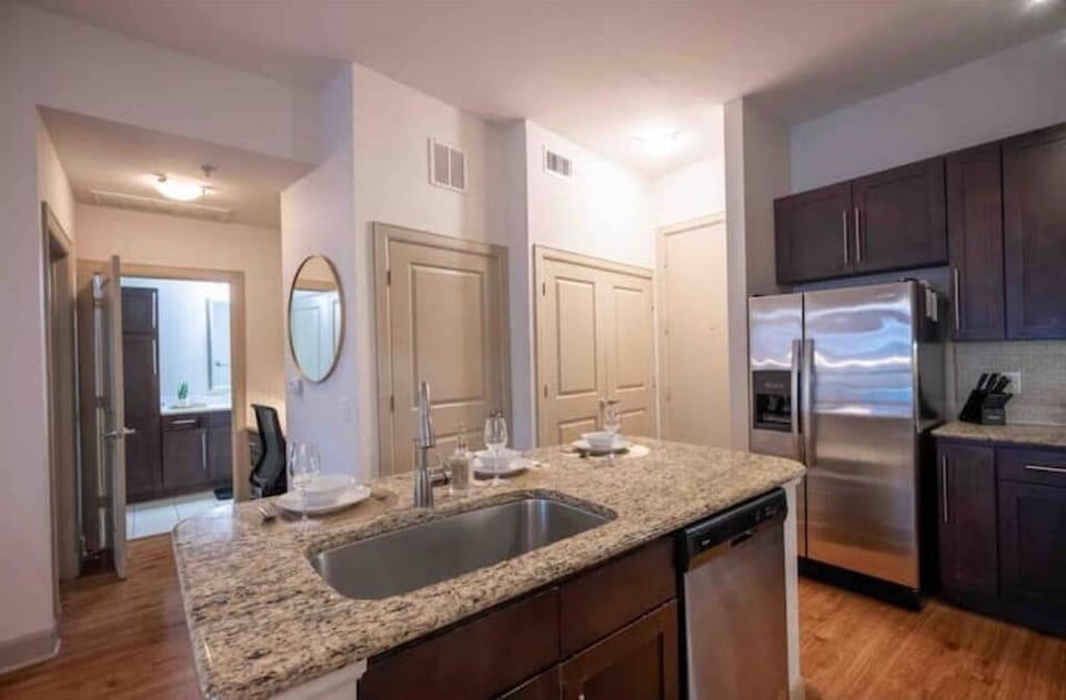 Kitchen with full sized appliances