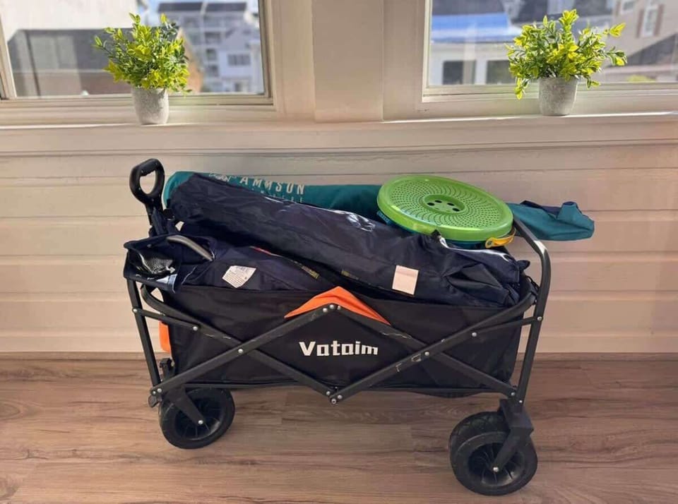 Wagon to cart stuff to the beach and back
