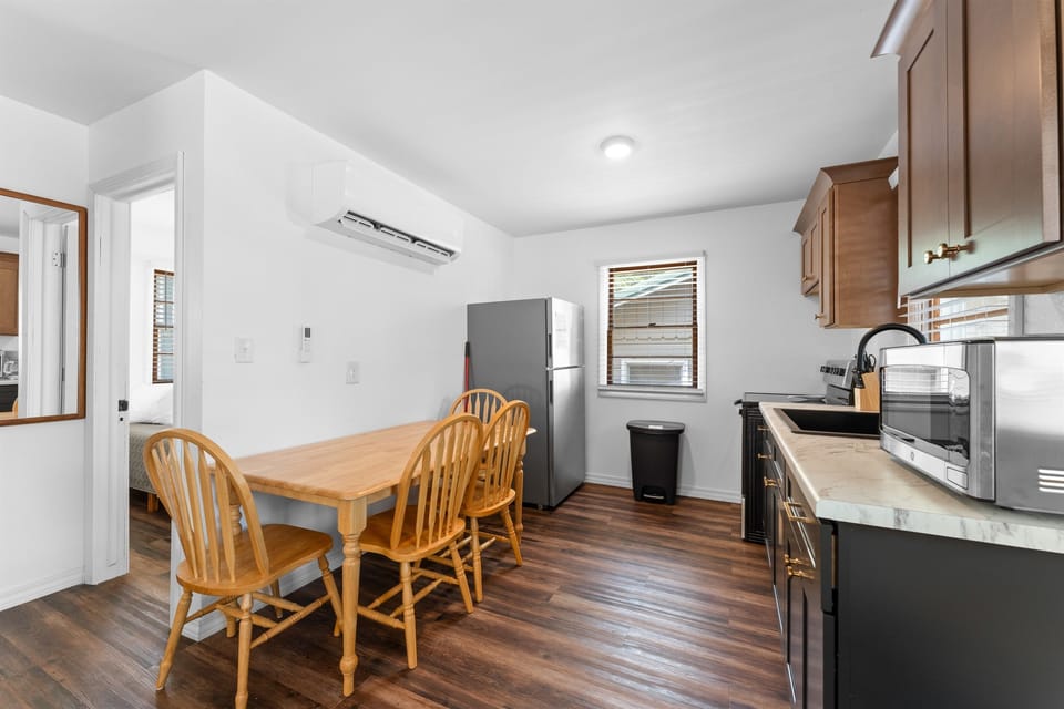 Maximizing style and function – a cozy kitchen and dining space where every meal feels special.