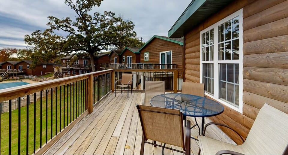 A deck that invites you to slow down, breathe deeply enjoying nature