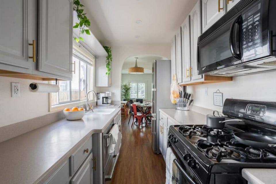 Long Galley Style Kitchen