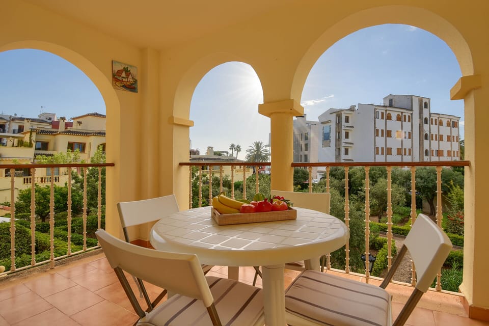 Outdoor dining area