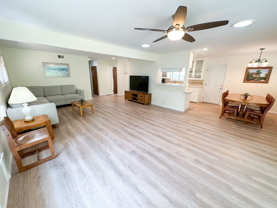 Living Area and Kitchen