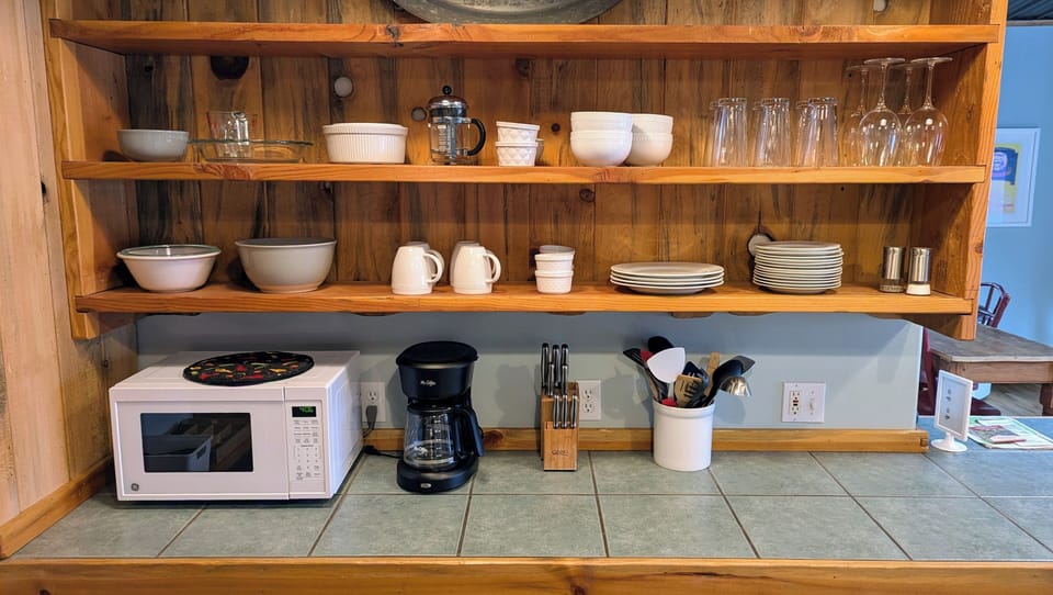 Fully stocked kitchen