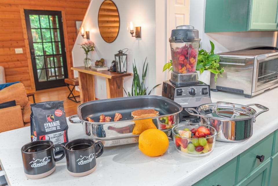 Whip up delicious breakfasts in our stocked kitchen! 