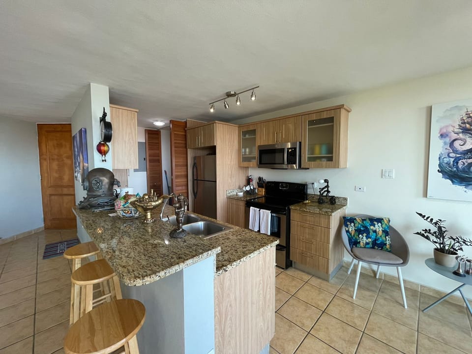 Apartment | Private kitchenette | Full-size fridge, microwave, oven, stovetop