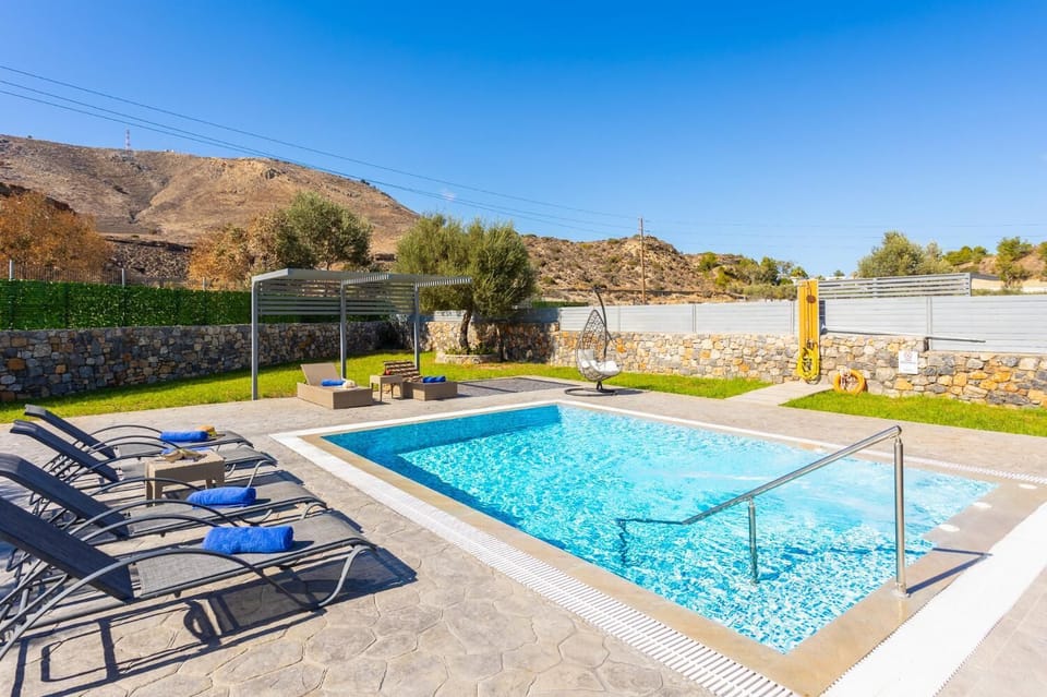 Private pool, terrace, and garden