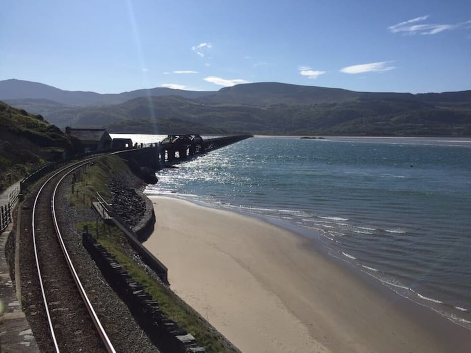 The Cambrian Coast railway.  The station is 4 mins from the cottage