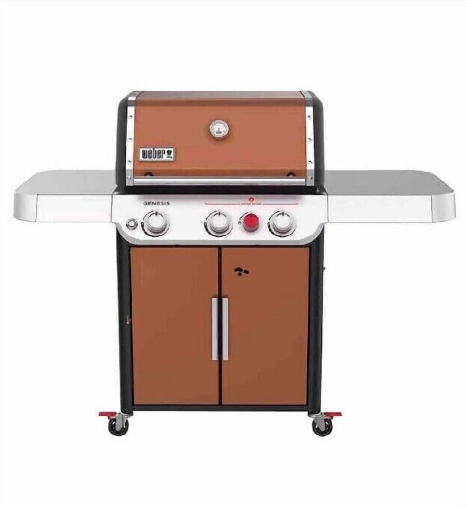 New Weber grill on back patio comes w/ propane.