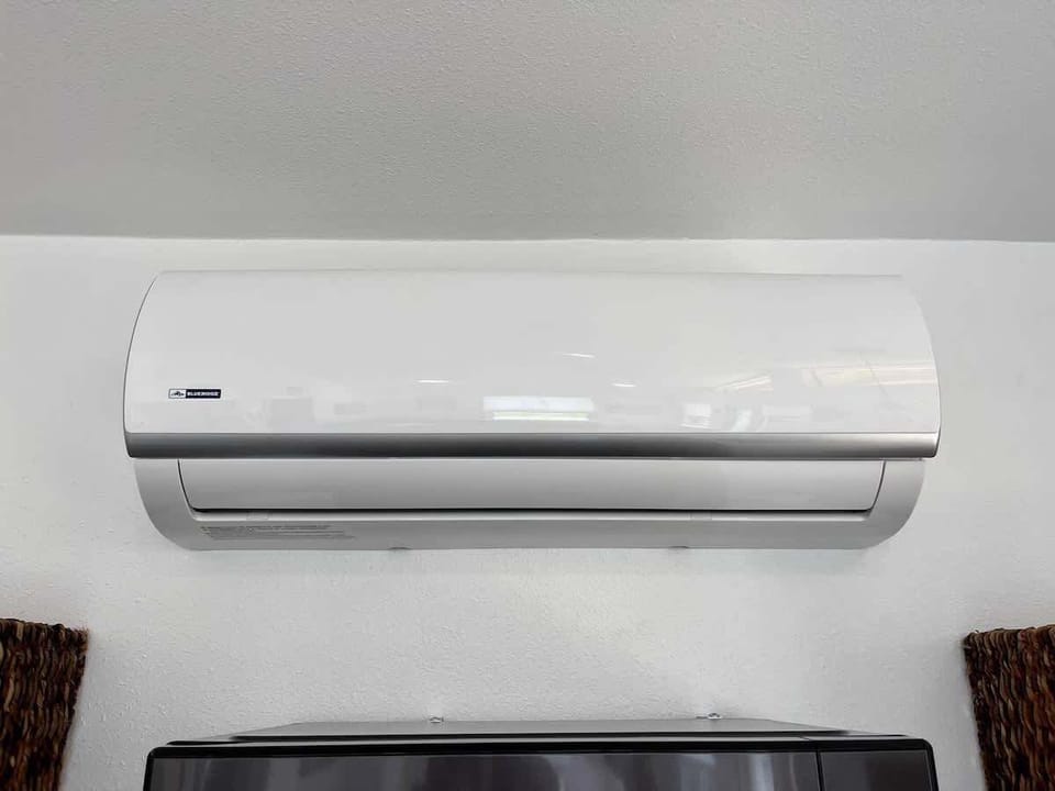 Efficient mini-split AC system keeps the cabin cool and comfortable during warm Texas afternoons.