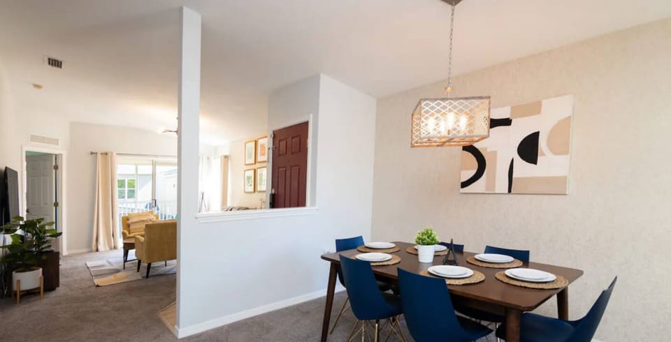 Enjoy meals in the inviting dining area designed for comfort and connection.