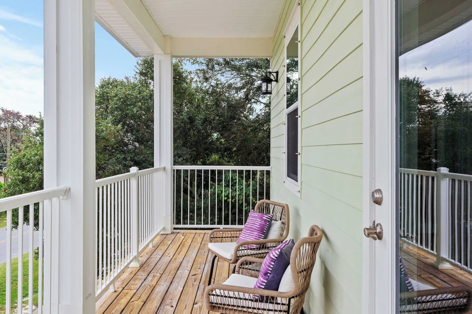 Sipping coffee with a view—your peaceful balcony retreat awaits. - The Seafoam - Panama City Beach, FL