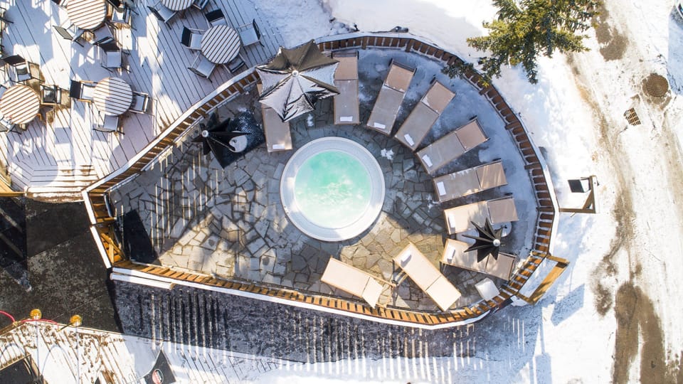 Relax and enjoy the shared hot tub!
